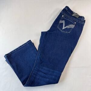 VANITY Flare Boot Cut Stretch Low Rise Blue Denim Jeans Women's Size 32X29